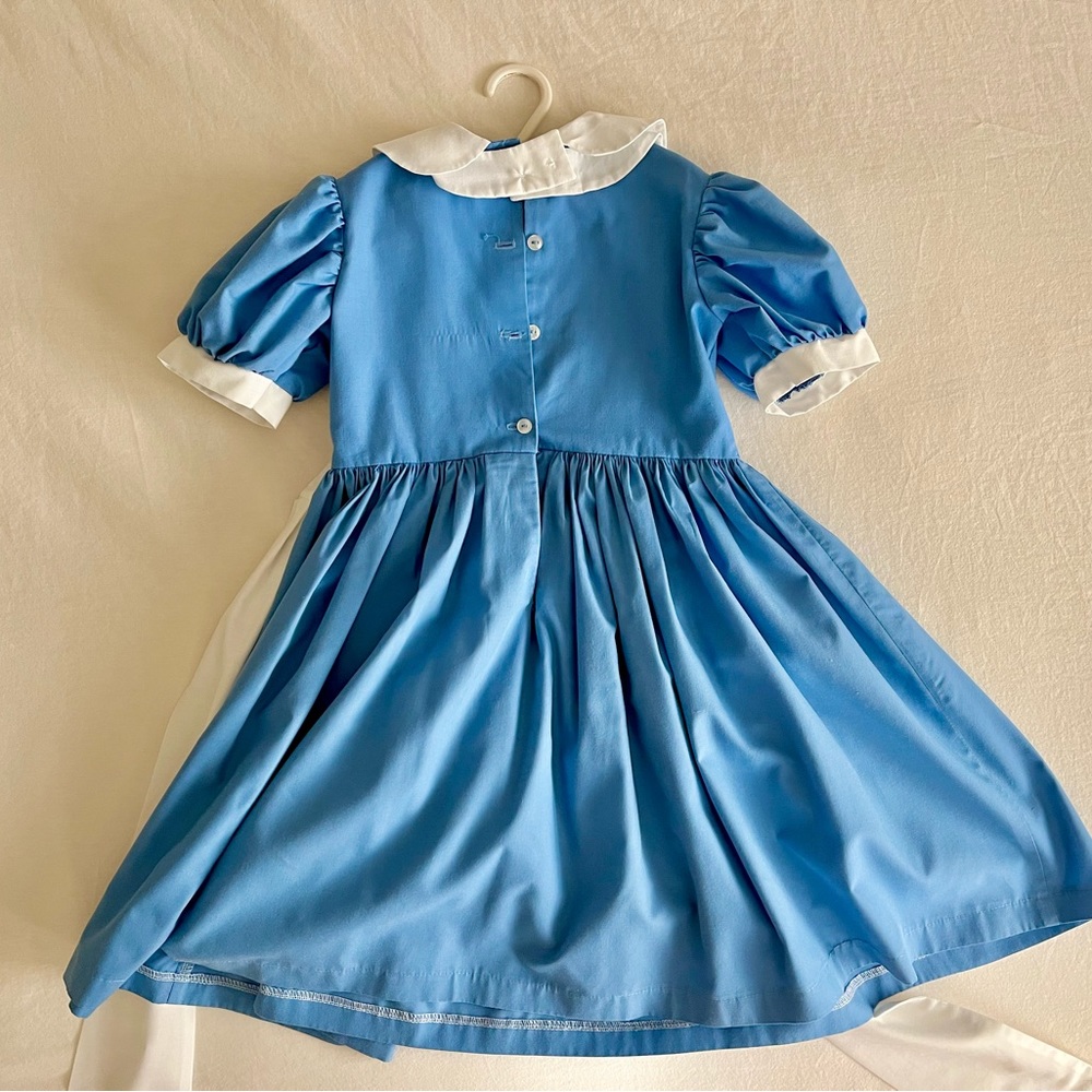 Handmade Alice In Wonderland Kid’s Dress/Costume - Size 5-6T - Picture 3 of 9